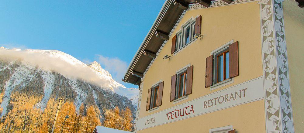 Hotel Veduta Cinuos-Chel Exterior foto